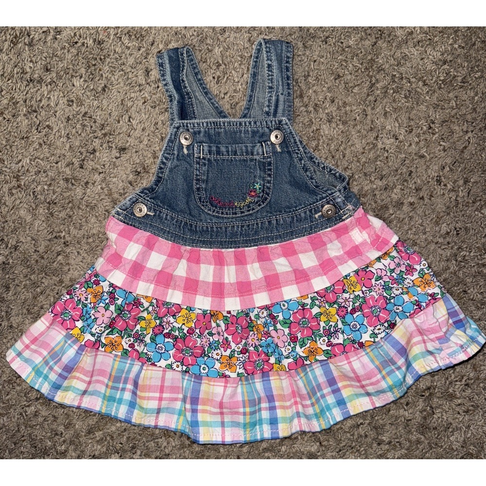 Vintage OshKosh B'Gosh‎ Vestbak Overall Dress Country 24 Months